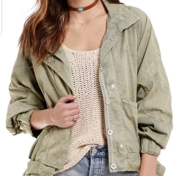 Free People Jackets & Blazers - Free People Womens Jacket Olive Green Size M L New